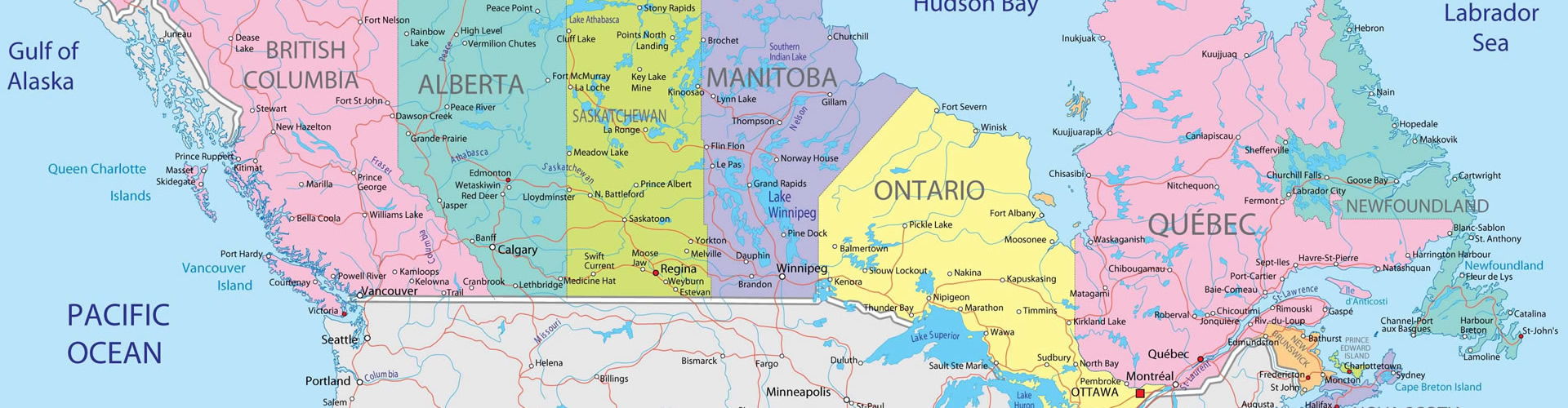 Kanada Karte