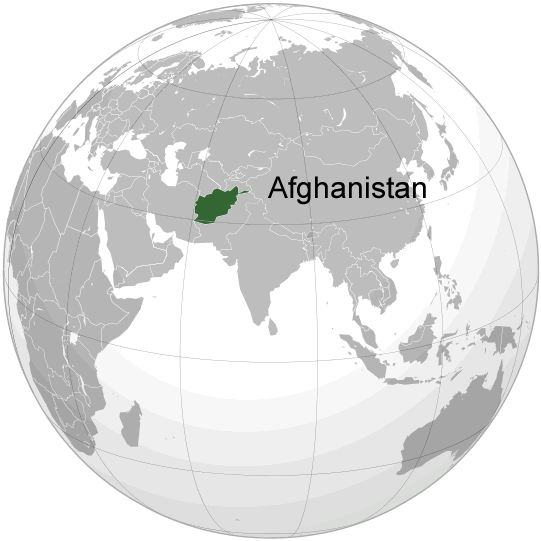 Wo ist Afghanistan in der Welt