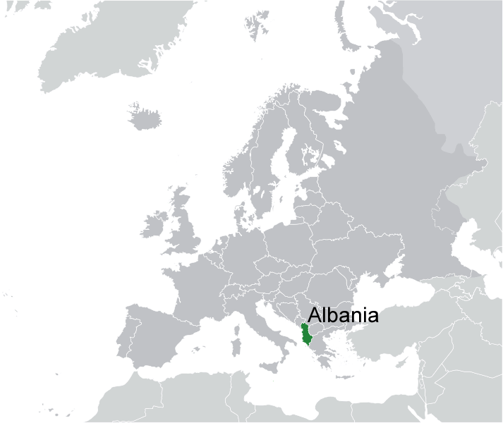 Wo ist Albanien in der Welt