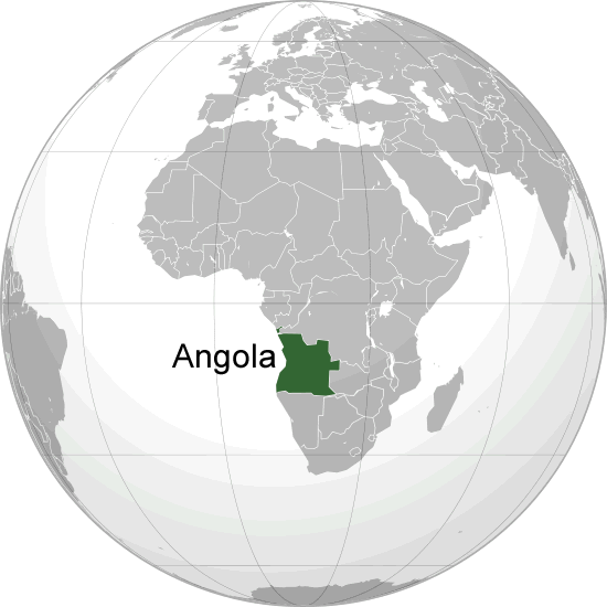Wo ist Angola in der Welt