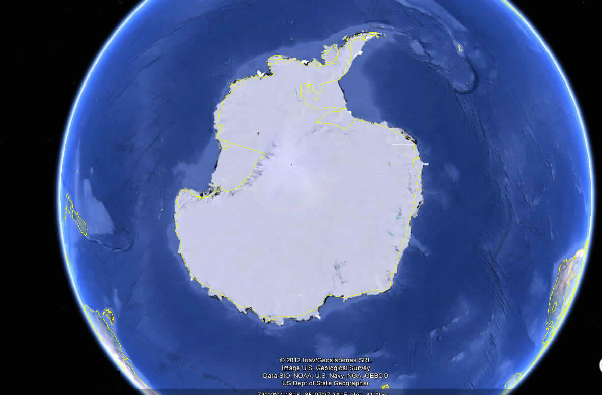 Antarktika Satellite Bild