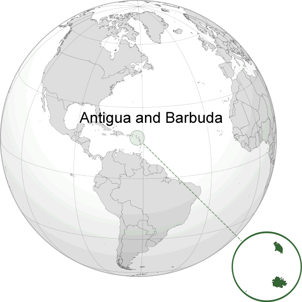 wo ist Antigua und Barbuda