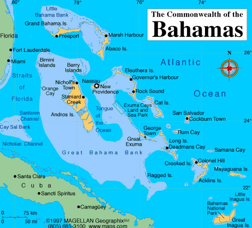 karte von bahamas