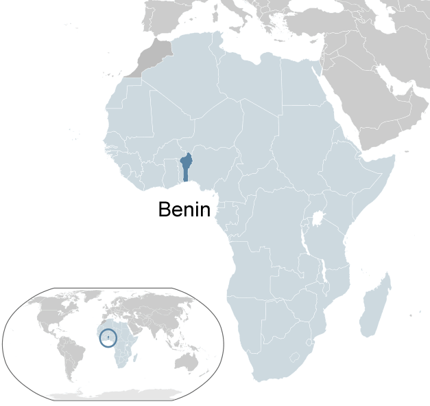 Wo ist Benin in der Welt