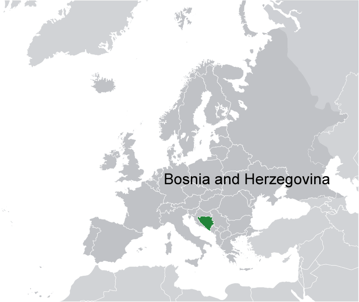 wo ist Bosnien und Herzegowina