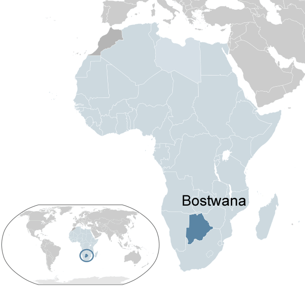 wo ist Botswana