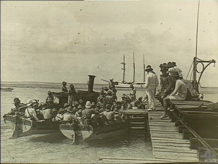 Deutsche Landing at Cocos Inseln