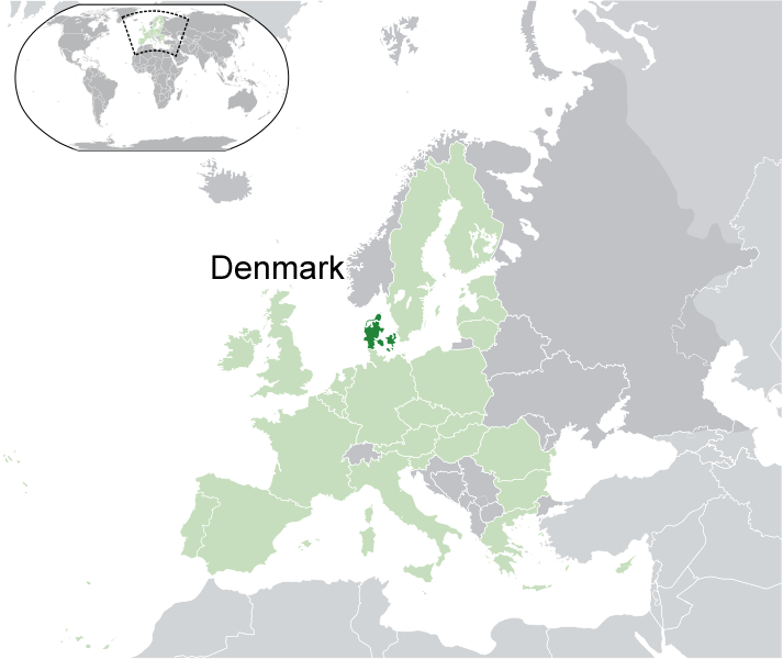 Wo ist Danemark in der Welt