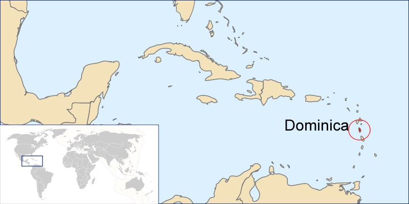 Wo ist Dominica in der Welt