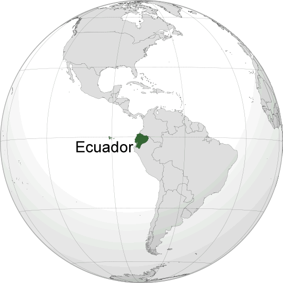 Wo ist Ecuador in der Welt