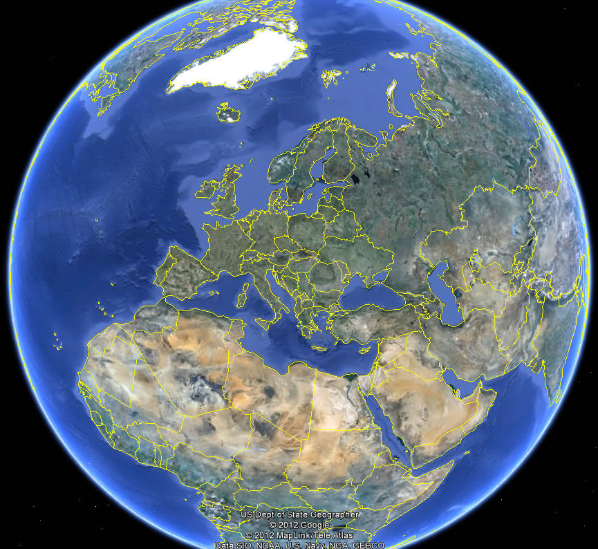 Europa Satellite Bild