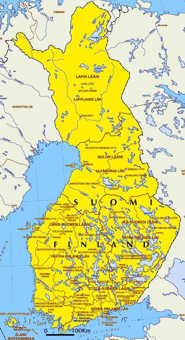 Finnland karte