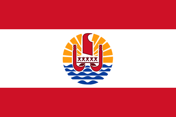 Französisch Polynesien Flagge