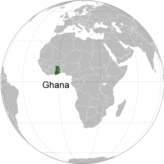 Wo ist Ghana in der Welt
