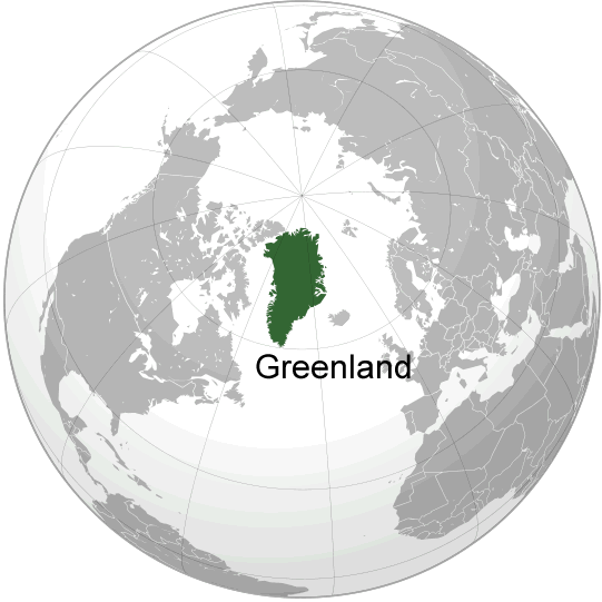 Wo ist Gronland in der Welt