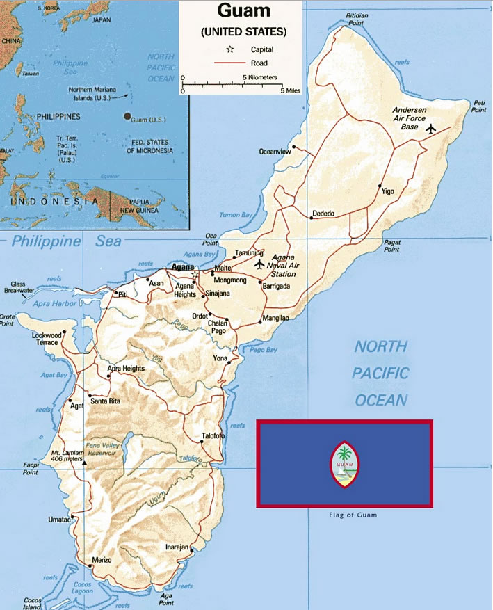Karte von Guam