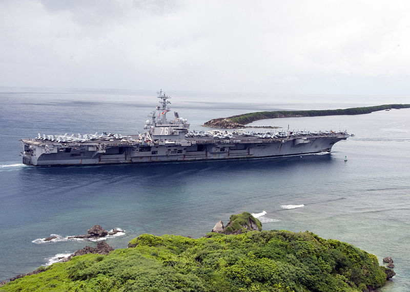 USS Ronald Reagan Apra Hafen Guam