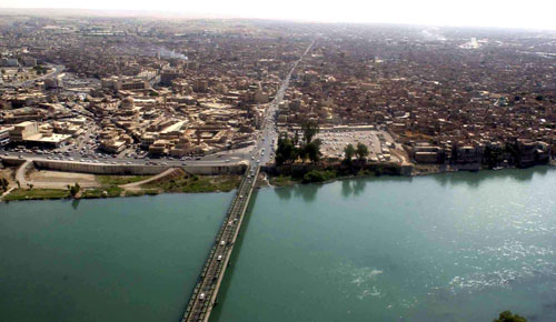Tigris Fluss Mosul irak