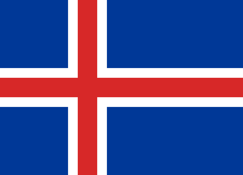 Island Flagge