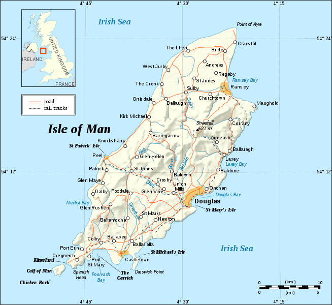 Isle of Man karte