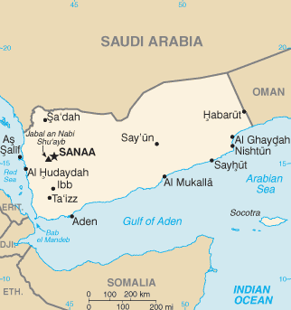 Jemen karte