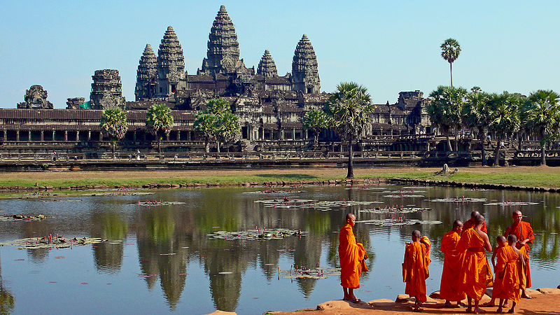 Buddhist Mönche kambodscha
