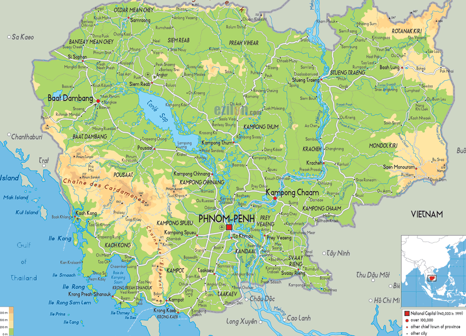 kambodscha karte