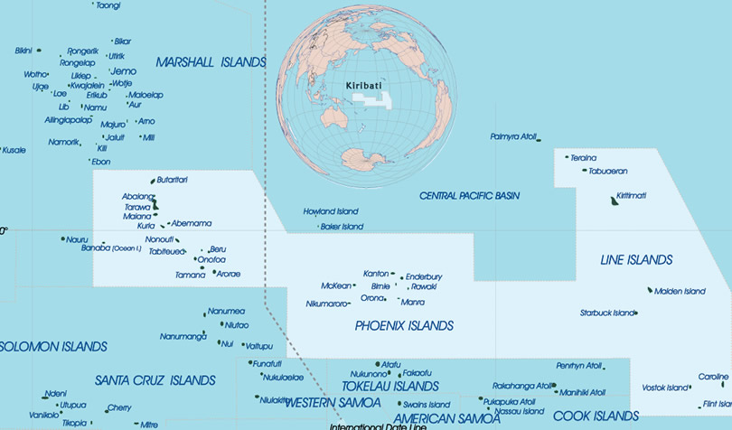 Karte von Kiribati