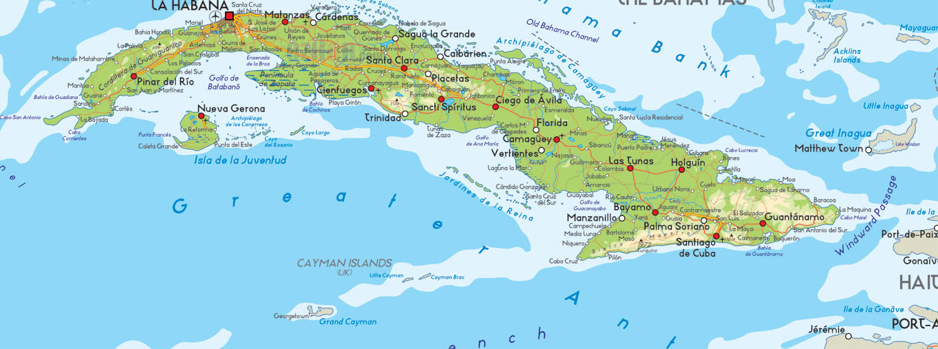 karte von Kuba