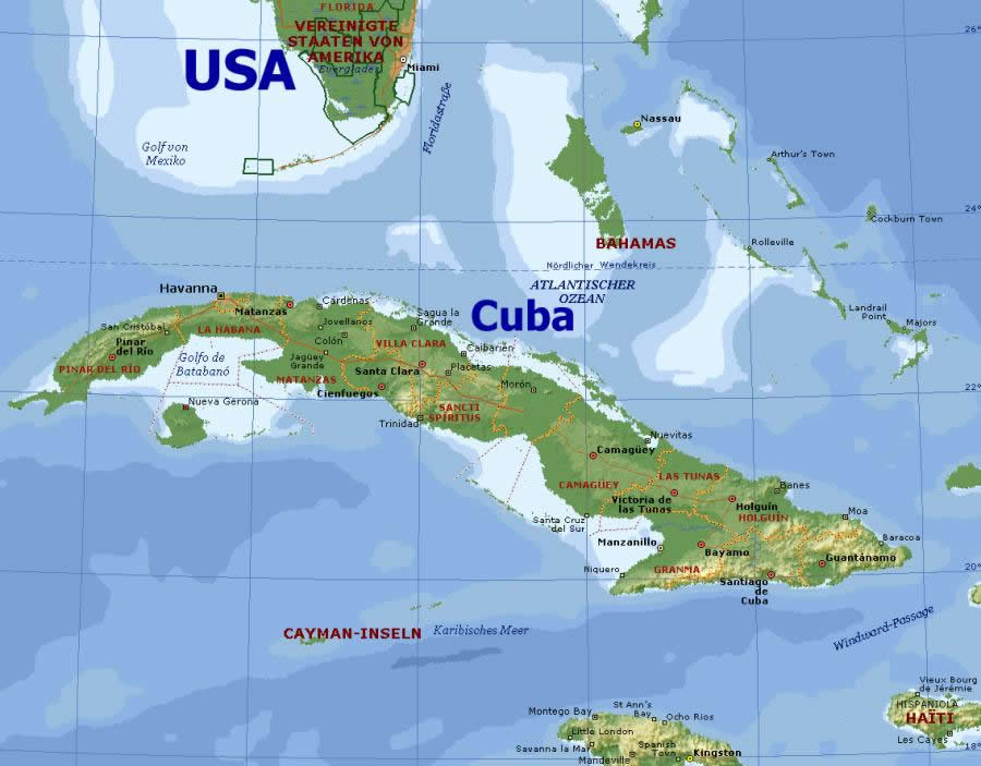 Kuba karte