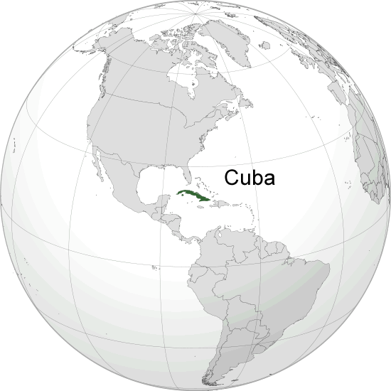 Wo ist Kuba in der Welt