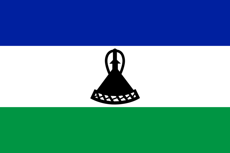 Lesotho Flagge