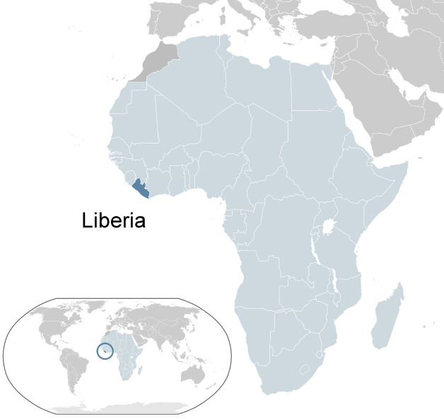wo ist Liberia