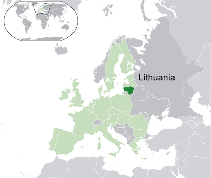 Wo ist Litauen in der Welt