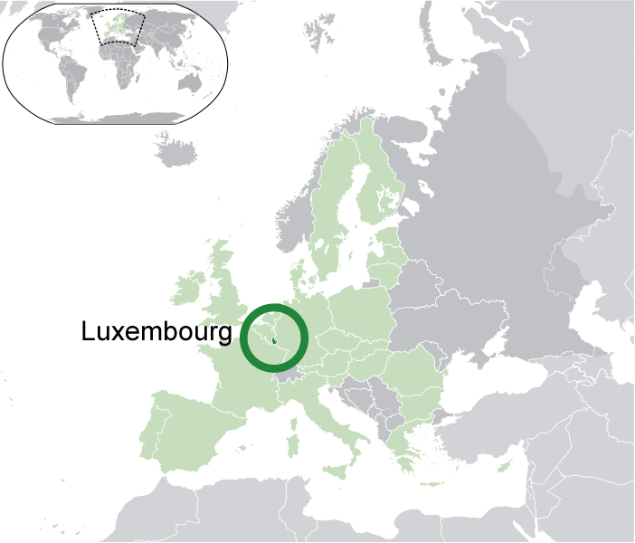 Wo ist Luxemburg in der Welt
