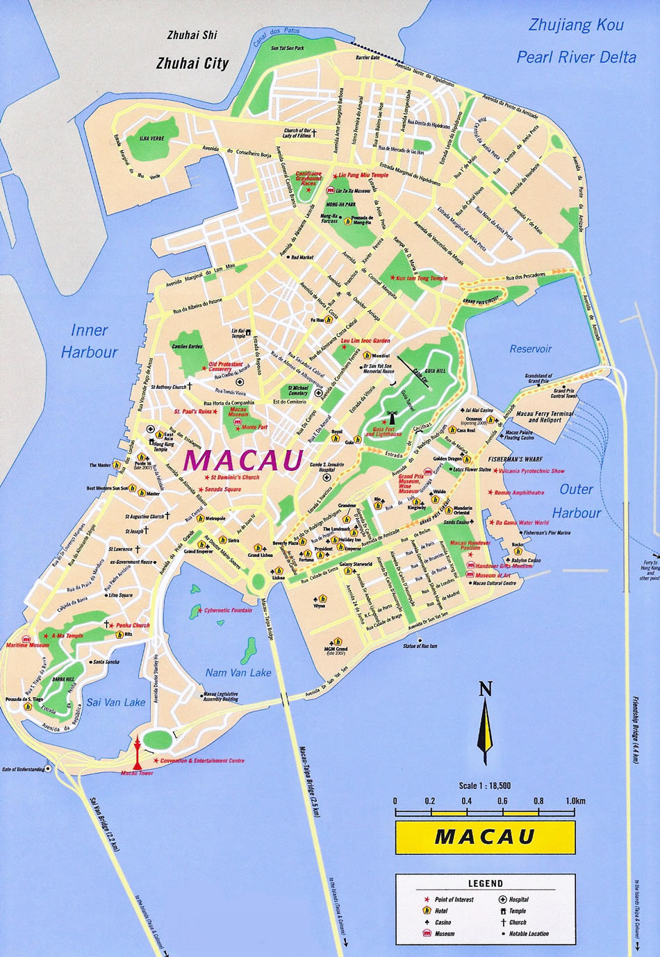 karte von Macau