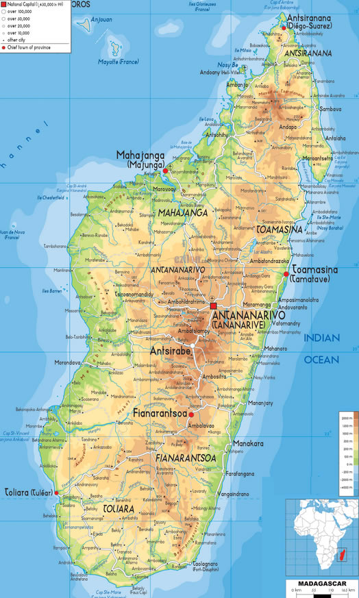 Karte von Madagaskar