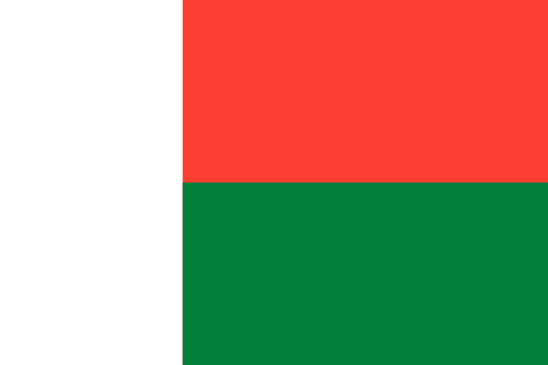 Madagaskar Flagge