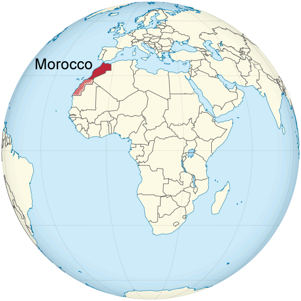 Wo ist Marokko in der Welt