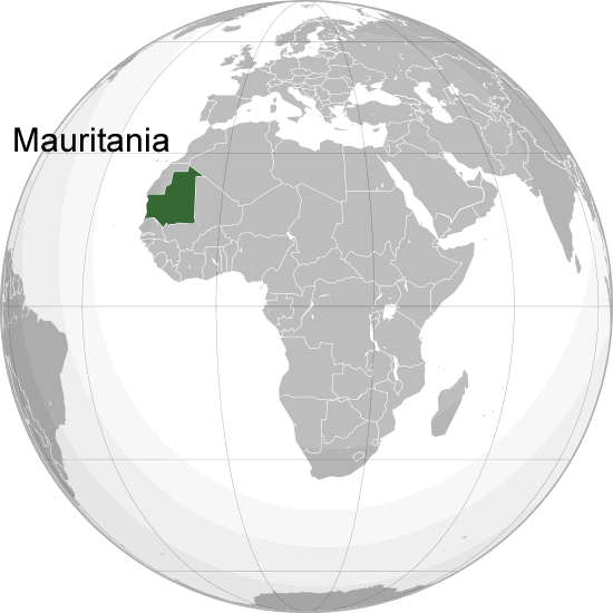 Wo ist Mauretanien in der Welt