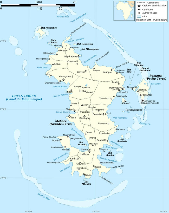 Karte von Mayotte