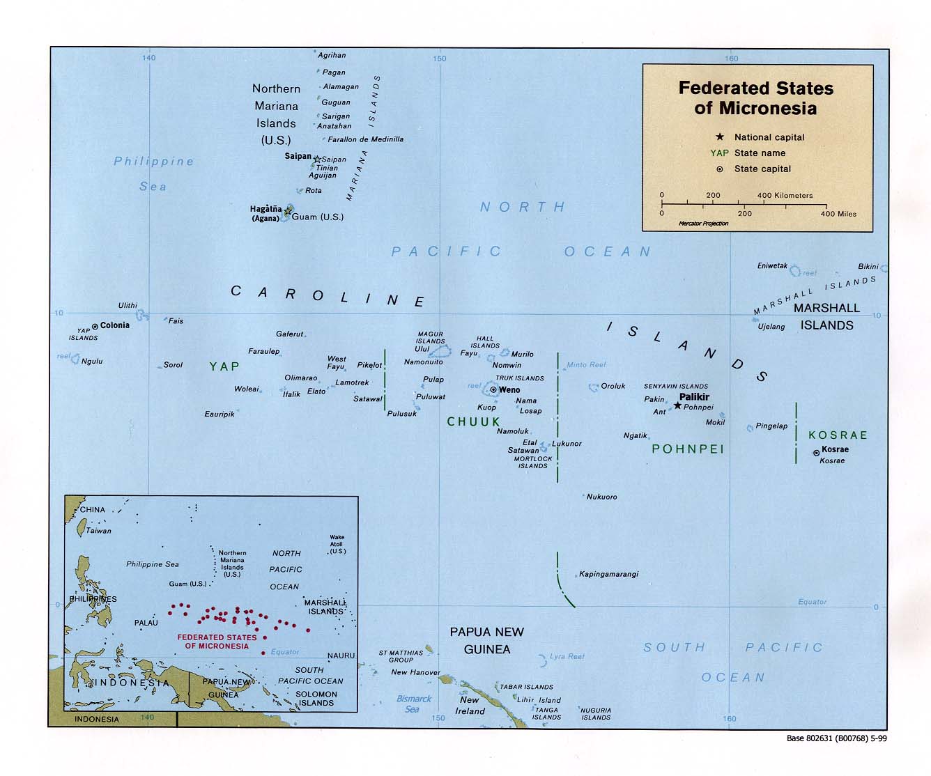 Mikronesien karte