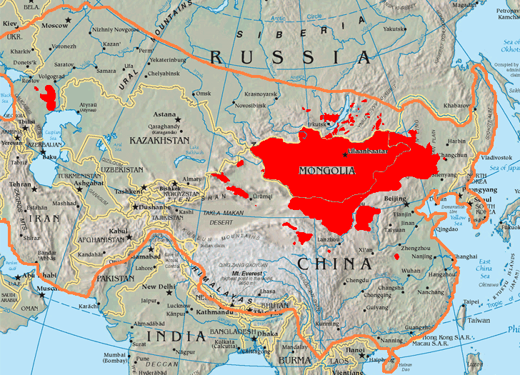 Mongol Empire karte