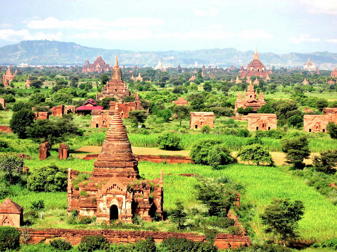 Buddhist Stupas Bagan Myanmar