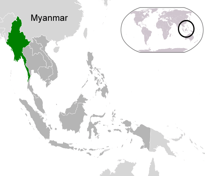 wo ist Myanmar