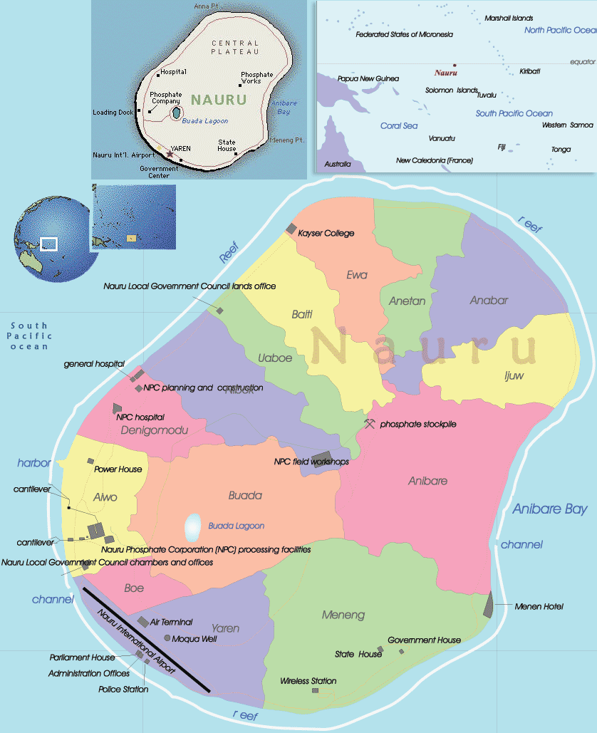 Nauru karte
