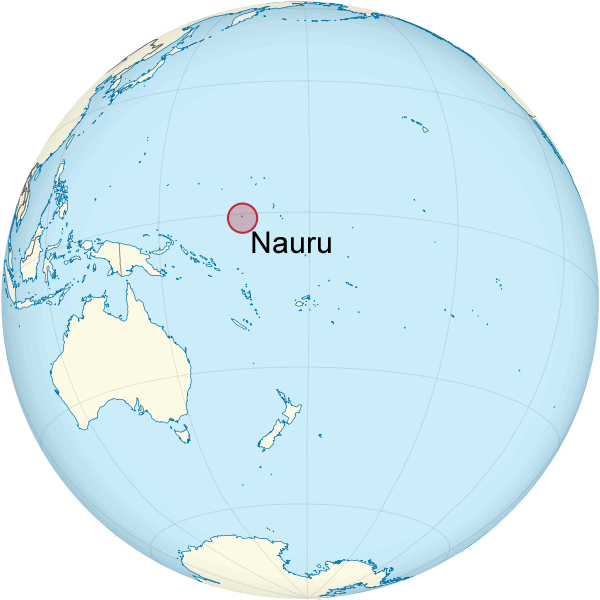 Wo ist Nauru in der Welt