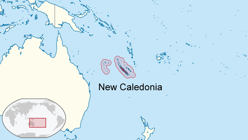 Wo ist Neu Kaledonien in der Welt