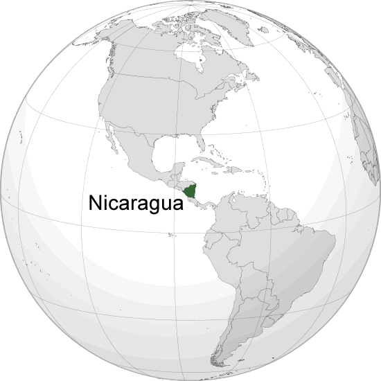 Wo ist Nicaragua in der Welt