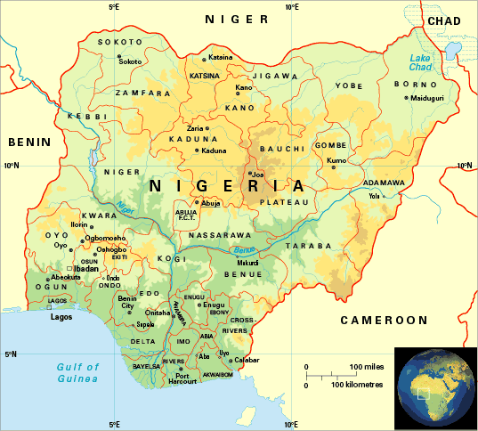 Nigeria karte